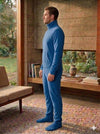 Unisex Kids & Adult Ultra-Warm Polar Fleece One-Piece Footed Pajamas with Lockable Zipper (Front or Back)