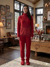 Unisex Kids And Adult Ultra-Warm Polar Fleece One-Piece Footed Pajamas with Lockable Zipper (Front or Back)