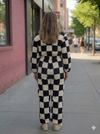 Cozy Black And White Sherpa Fleece| Warm Borg One Piece | Winter Lounge Outfit | Zip Up Romper | Soft Plush Cold Weather Wear (Copy)
